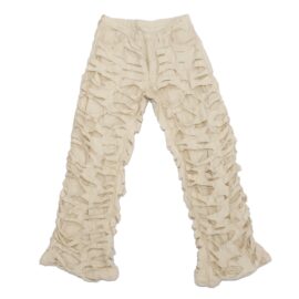 Vintage Wash Distressed White Pants