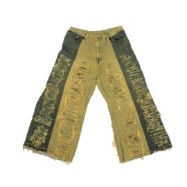 Oversized Distressed Denim Pants